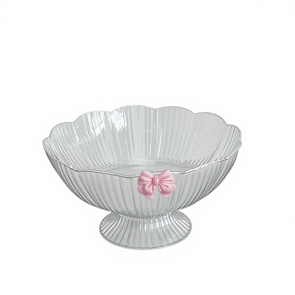 transparent color-with bowknot