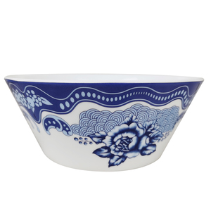 Assiettes de mariage en céramique <span class=keywords><strong>Assiette</strong></span> à dîner d'événement à fleurs bleues <span class=keywords><strong>et</strong></span> blanches Ensemble d'assiettes de présentation en porcelaine d'os - Product Image 4