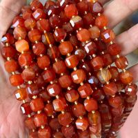 8-9mm Quartz Naturel À Facettes Cube Carré Perles Agate Lâche Carré Cristal Perle pour La Fabrication De Bijoux Bracelet Boucles D'oreilles Accessoire