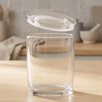 Recipiente de Vidrio para Almacenamiento con Tapa Hermética, Capacidad de 1oz-5oz, Empaque con Logotipo Personalizado