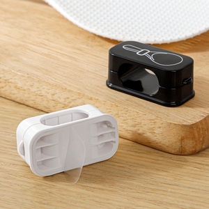 Support mural pour ustensiles de cuisine blanc ou noir, support en plastique pour cuillère à riz, gadgets de cuisine - Product Image 5