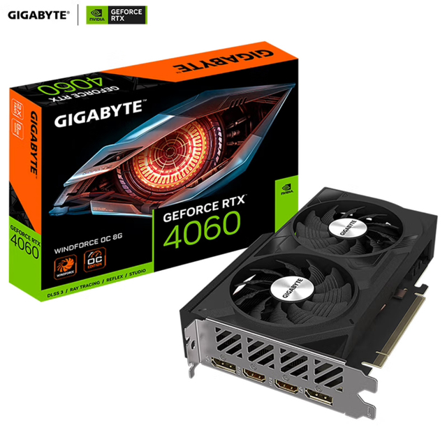 The New GIGABYTE GeForce RTX 4060 OC 8G Gaming Graphics Card