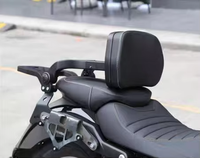 Nouvelles barres de protection en cuir, dossier et porte-bagages arrière, accessoires modifiés pour QJMOTOR Flash 300S 350