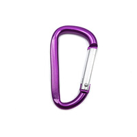 Porte-clés publicitaire 6cm petit porte-clés mousqueton en aluminium assorti Camping léger Durable petit anneau en D