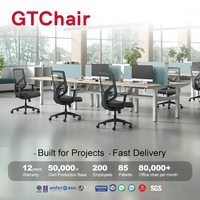 Chaise de bureau ergonomique GTChair, fabricant de chaises de bureau, accoudoirs 4D, siège coulissant, soutien lombaire réglable, pivotant, inclinable, logo personnalisé, bureau d'entreprise