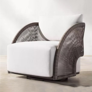 Ensemble de meubles de patio en teck de style moderne pour hôtel, jardin extérieur, cour, ferme ou appartement - Product Image 3