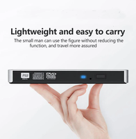 Venta al por mayor Delgado USB3.0 tipo C Unidad óptica externa DVD RW CD escritor quemador lector reproductor para ordenadores portátiles y de escritorio
