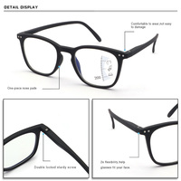 Lunettes de lecture carrées unisexes pour femmes et hommes, monture optique en PC, anti-lumière bleue, verres progressifs