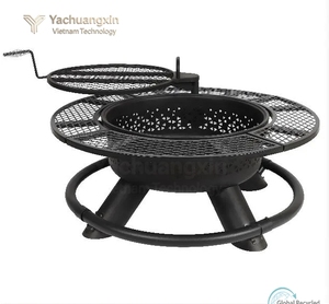Rotating Simple-Design Double-Tier <b>Barbecue</b> Grill - Product Image 2