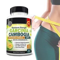 100% Pur Garcinia Cambogia 1500mg, Gélules Amincissantes Rapides, Vitamines Adultes pour la Perte de Poids, Brûle-Graisse et Détox
