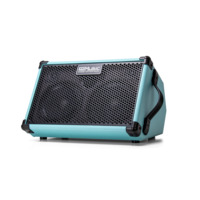 Amplificateur de guitare acoustique COOLMUSIC BP40D 80W bleu avec entrées micro pour chanteurs et auteurs-compositeurs