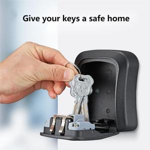 4 chữ số ngoài trời an ninh cao treo tường Key an toàn Hộp mã khóa lưu trữ trường hợp - Product Image 5