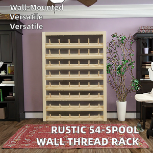 Moderno Organizador de Hilos de Madera para Montar en la Pared, con 5 Niveles, para Bobinas, Costura, Bordado y Manualidades - Product Image 2