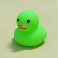 Cadeau promotionnel bébé bain piscine flottant jouet coloré sûr Miniature Silicone caoutchouc canard