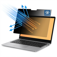 Filter Privasi Magnetik Lepas Pasang untuk MacBook Air Pro 13 14 16 Pelindung Layar Laptop Anti-Sadap Anti-Silau Film Anti-Cahaya Biru