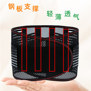 Cinturón de Soporte Lumbar Transpirable de Malla para Verano, Protección Lumbar para Fitness, Cinturón de Protección Corporal Auxiliar Transpirable - Product Image 3