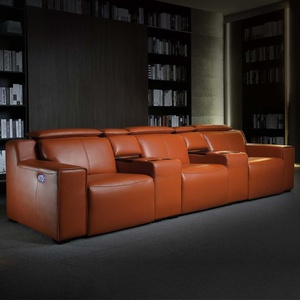 Mobili per la casa di lusso arancione moderni home theater poltrone <span class=keywords><strong>e</strong></span> <span class=keywords><strong>divani</strong></span> di lusso casa cinema divano - Product Image 2