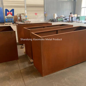 Pots <span class=keywords><strong>de</strong></span> fleurs décoratives en <span class=keywords><strong>acier</strong></span> cornet, bac à jardinage personnalisé, 10 pièces - Product Image 6