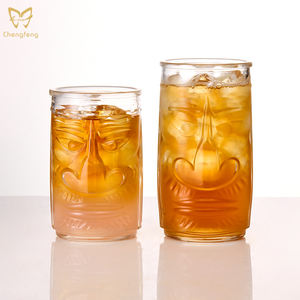 Creativo Tiki Glass <span class=keywords><strong>Bar</strong></span> Cristalería Hawaiano Cóctel Copa Retro Personalizado Big Nose Payaso Cara Vidrio Tiki Taza de Cerveza - Product Image 1