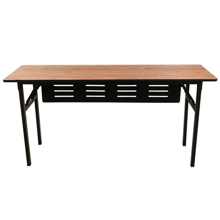 Muebles de comedor barra de vidrio redonda plegables Sala martillado Metal Hardware extensible media luna de mesa de banquete