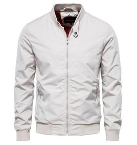 Giacca Casual da <span class=keywords><strong>Uomo</strong></span> in Stile Europeo-Americano, <span class=keywords><strong>Slim</strong></span> <span class=keywords><strong>Fit</strong></span>, con Cerniera, Sottile, in Poliestere, alla Moda e Resistente all'Usura - Product Image 1