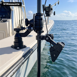 Support de sondeur VINmounts en nylon à double transducteur, rotatif à 360 degrés, inclinable, pour bateau, support de sondeur LiveScope LVS34 - Product Image 2