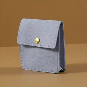 Fashion Jewelry Sets Custom Velvet Bags Gift Jewelry Organizer Suede Microfiber Jewelry Pouch with logo for Earrings Packaging - Product Image 4