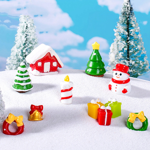 Figuras Navideñas en Miniatura al por Mayor, Adornos en Miniatura, Accesorios para Jardín y Paisajismo, Pequeñas Decoraciones Navideñas, Artesanía de Resina - Product Image 6