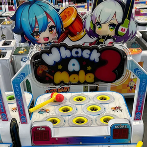 2 người chơi tương tác trẻ em đồng tiền hoạt động whack một nốt ruồi trò chơi Arcade Máy đánh búa trò chơi máy - Product Image 4