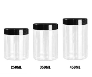 4oz 8oz Slime container Refillable mỹ phẩm nhỏ container với màu đen vít nắp - Product Image 2