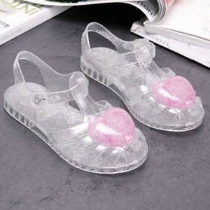 Sandales en PVC pour enfants, filles et garçons, avec cœurs en cristal, style Baoto, pour l'été, vente en gros - Product Image 4