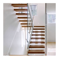 Echelle de grenier escamotable au design moderne personnalisée Escaliers flottants montés sur toit retourné pour appartements