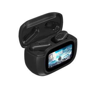 Audífonos TWS Inteligentes con Pantalla Táctil LCD a Color, Mini Audífonos Inalámbricos Intrauditivos con LED, Reducción de Ruido - Product Image 1