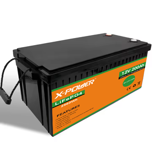 Stok US 12.8V 200Ah kemasan baterai LiFePO4 masa pakai 5 tahun dengan solusi penyimpanan energi BMS 200A untuk RV Marine Backup Power - Product Image 3