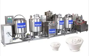 Totalmente automático industrial iogurte grego produção linha leite fabricante máquina produtos lácteos iogurte fazer máquina