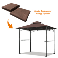 Auvent de protection solaire imperméable facile à assembler, auvent de remplacement pour barbecue, gazebo, directement de l'usine
