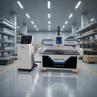 Máquina Router CNC Industrial 1325 con Mesa de 4x8 Pies, Sistema Mach3 NC Studio, Rodamientos de Alta Precisión para Tallado de Madera, Muebles y Puertas