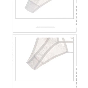 Strings sexy de style européen et américain, culottes/t-shirts transparents à bretelles croisées pour femmes, séduisants et à taille basse - Product Image 4
