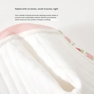 Tutina Unisex per Neonati Autunno Inverno in Cotone Leggero con Motivo Floreale Abbigliamento Primaverile e Autunnale - Product Image 3