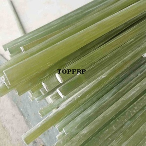 Varilla Transparente de Fibra de Vidrio Epoxi Translúcida Verde Sólida de Alta Resistencia, Varillas de Fibra de Vidrio Verde Agua - Product Image 3