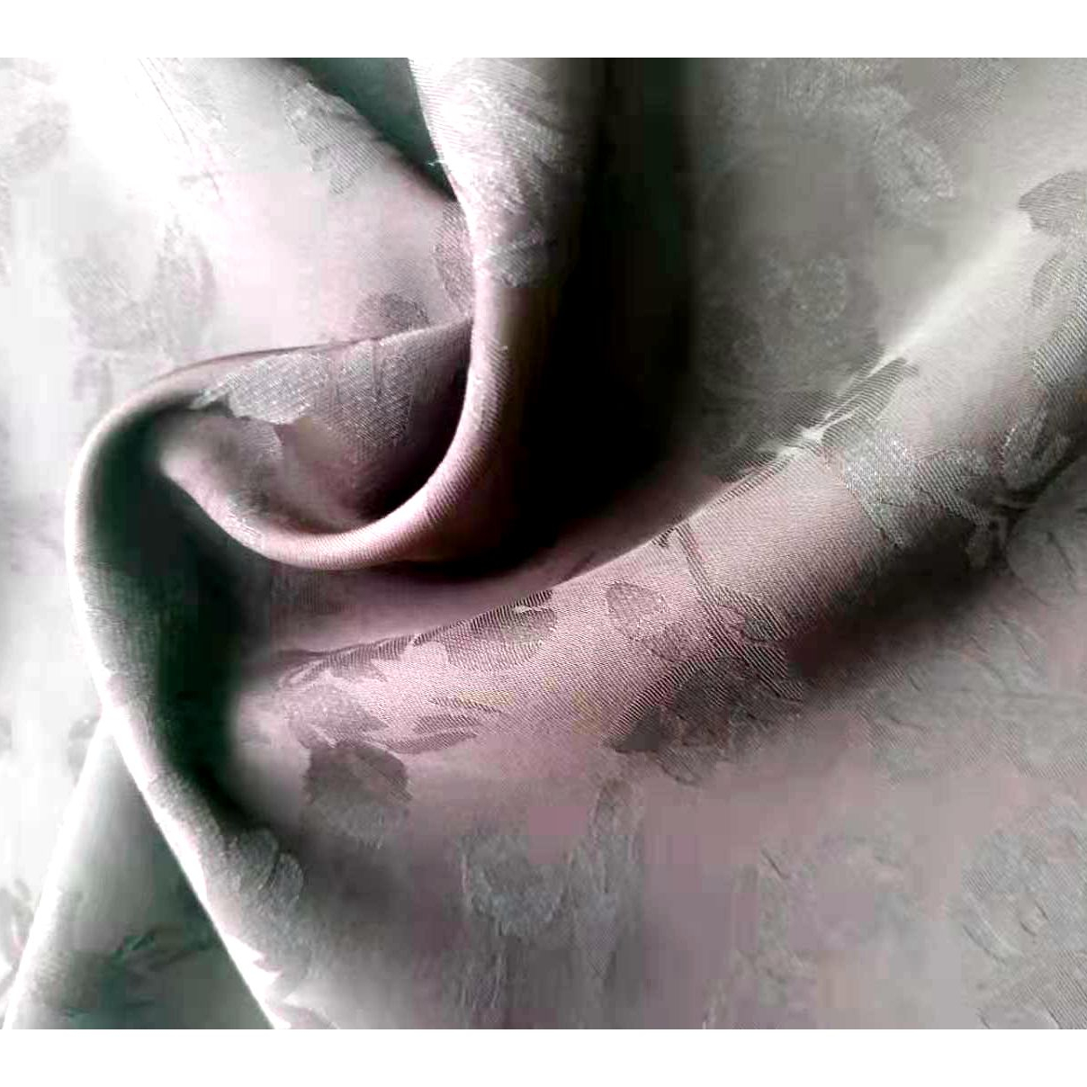 Жаккардовая атласная ткань с цветочным принтом на морском острове, ткань из 100% полиэстера для женской блузки и платья