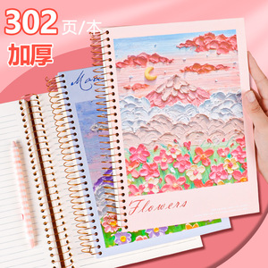 <span class=keywords><strong>D</strong></span>-07034 B5คอยล์หนาลายภาพวาดโน้ตบุ๊คสมุดโน้ตหนาสมุดไดอารี่นักเรียนหนาสีสูงหนาพื้นผิวแข็ง - Product Image 6