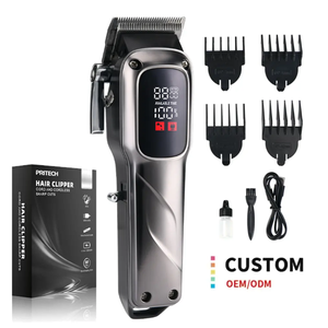 PRITECH Miễn phí thiết kế logo giá rẻ tóc tông đơ 2000mAh dài làm việc chuyên nghiệp Clipper cho tóc - Product Image 1