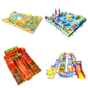 Château gonflable avec toboggan et obstacles, château gonflable extérieur pour enfants, jouet de saut pour les terrains de jeux commerciaux - Product Image 6