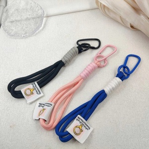 Cordon en nylon tressé coloré pour homme et femme, porte-clés, sangle de téléphone portable avec mousqueton, tendance - Product Image 2
