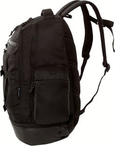 Factory Outdoor Products Men's Go Denim <b>Backpack</b> with Zipper Closure Multiple Compartments (Black) - Product Image 5