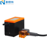 Machine de marquage laser électrique portable intelligente Nicetec Q8E 30W avec moteur, machine d'étiquetage métallique portable