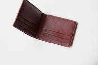 Dompet kulit buaya asli pria, kfold lipat ganda gaya Vintage sederhana buatan tangan