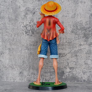 Super gran sonrisa sombrero de paja <span class=keywords><strong>Luffy</strong></span> <span class=keywords><strong>Anime</strong></span> figura de alta calidad 40,5 cm PVC artesanía una pieza animación acción personajes de dibujos animados - Product Image 4