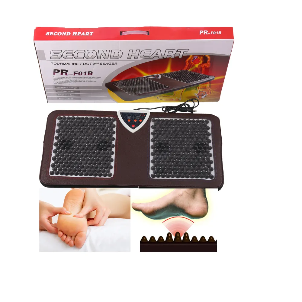 Pure Steen Voetmassage Thermische Mat Luxe Nugar Nm55 Zool Acupunctuur Voet Reflexologie Toermalijn Voetmassageapparaat Natuurlijk Pvc Ce